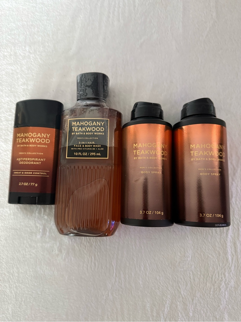 Bath & Body Works Mahogany Teakwood Men's Body Care Set - Brown & Copper